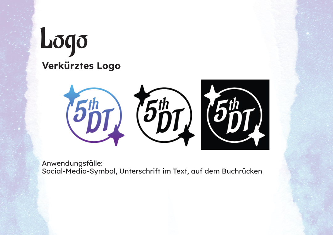 Logo Design. Es zeigen die Icons des Logos.